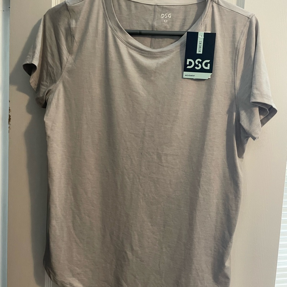 DSG Gray Short Sleeve T-Shirt Classic Crew Neck